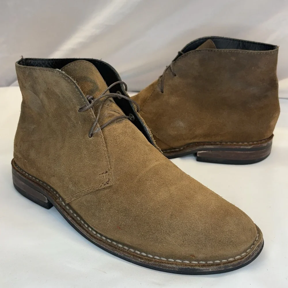 Thursday Scout Chukka Boots Men's US 8 D Cognac Suede Leather